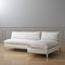 Muebles de casas de tela de moda para sala de estar Sofá Sofá (XD-410)