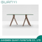 2018 Nueva Moda Soild Ash Wood Vidrio Mesa de comedor