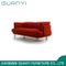 2019 moderno rojo cómodo muebles de madera sofá cama