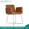 Modernos patas de acero inoxidable muebles comedor silla de lujo