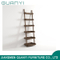 Diseño único Soild Wood Mobiling Mobiling Bookcase Ladder Estantería