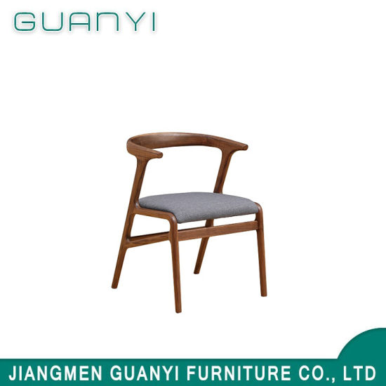 2018 elegante simple asiento suave espalda dura silla de comedor