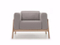 Personalizar tela Pierna de madera Sofá de asiento