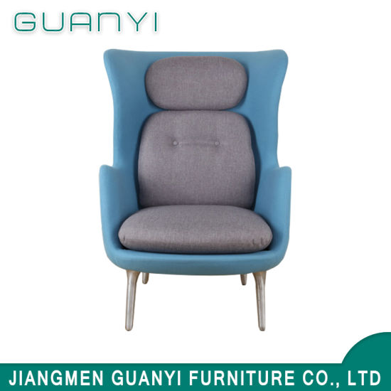 Silla de ocio-reclinable moderna / silla de salón gris azul francés