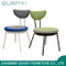 Material de metal Restaurante Silla de comedor moderno de tela con pierna de silla de metal