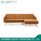 2019 Muebles de madera modernos Sofá de esquina de la sala de estar
