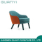Más nuevo sillón de tela diseño marco de madera sillón de sala de estar