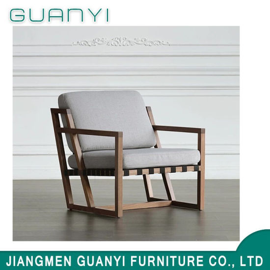 2018 Moderna silla de ocio de madera de ceniza sólida para el hogar de la sala de estar