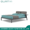 2019 Muebles de dormitorio de madera cama individual / doble diseño