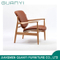 Nuevo sillón de muebles de poliéster de madera sólida