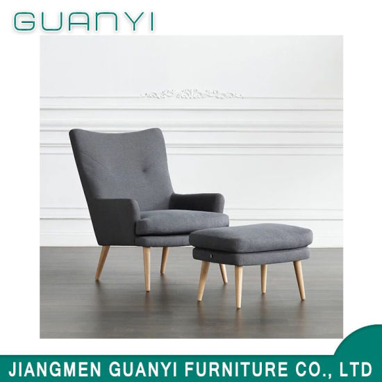 2018 Pierna de madera High Back Asiento de espuma Sillón Al Aire Libre