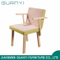 Silla de comedor de madera maciza de tela moderna barata