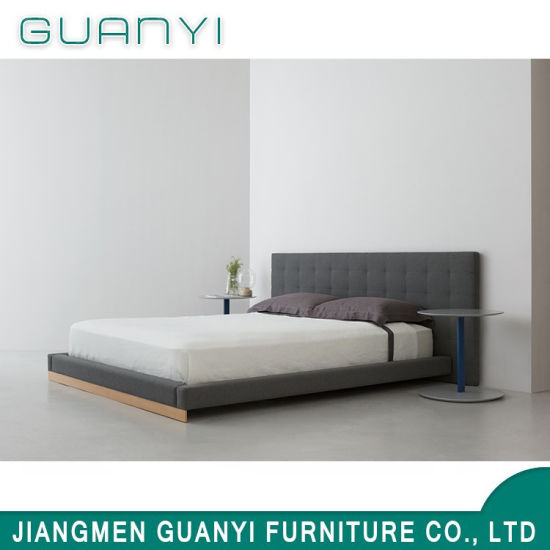 2019 Base de madera Muebles de dormitorio Dormitorio cama doble
