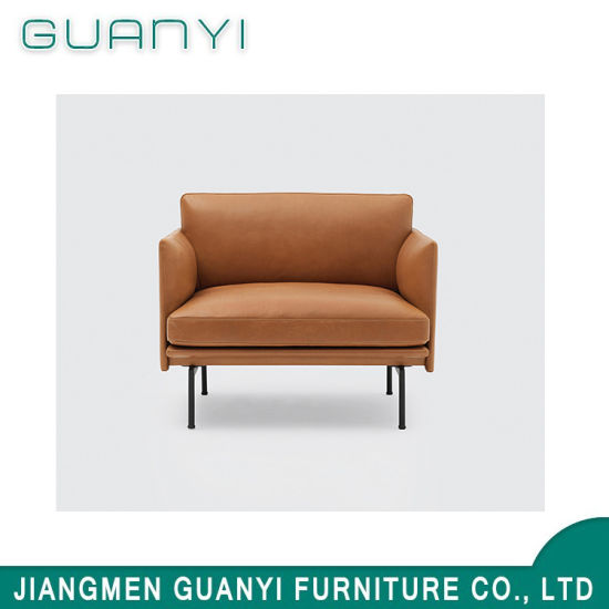 Venta caliente Moda Muebles de casa Muebles de la PU Cubierta de la PU Sofá de asiento de un solo asiento para la sala de estar