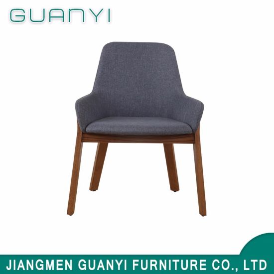 Silla de comedor tapizada de alto espalda de madera lujo moderno hecho en China
