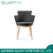 Moderno exquisito solo sillón de madera de madera, muebles de sala de estar, silla de ocio