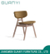 Nueva tapicería moderna Silla de comedor de muebles de madera